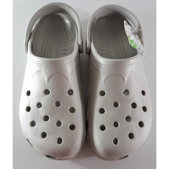 NEW CROCS Classic Clogs Shoes Beach Pearl White W Box Comfort Size XXL (12-13)
